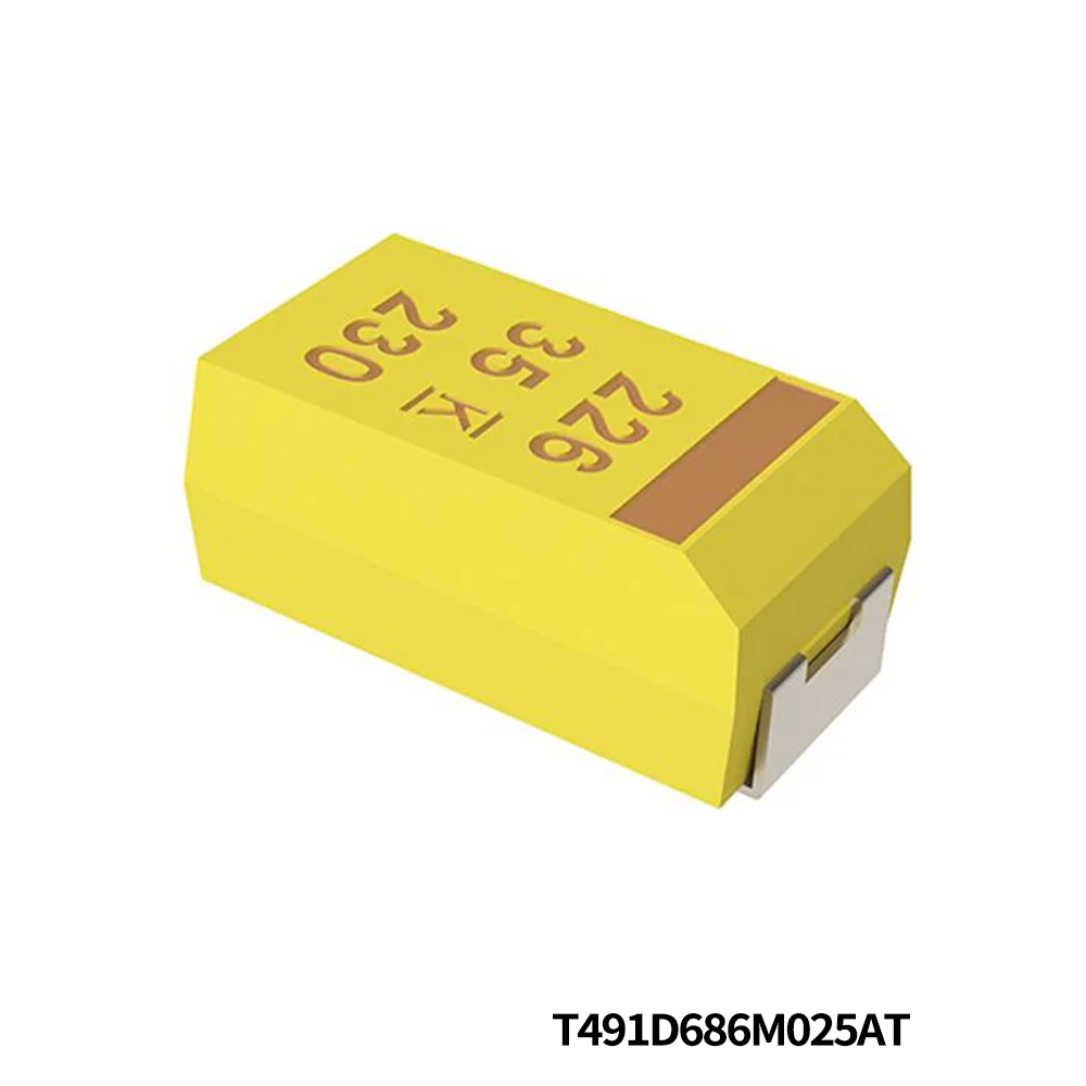 T491D686M025AT KEMET Tantalum Capacitors - Solid SMD 25V 68uF 