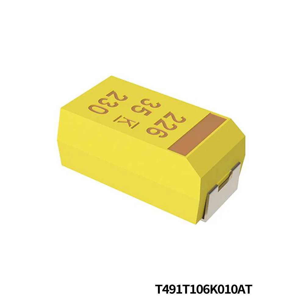 T491T106K010AT KEMET Tantalum Capacitors - Solid SMD 10V 10uF