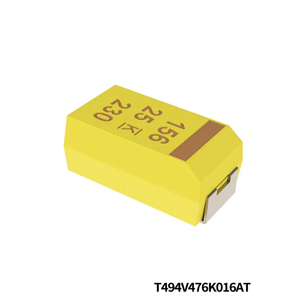 T494V476K016AT KEMET  Tantalum Capacitors - Solid SMD 16V 47uF