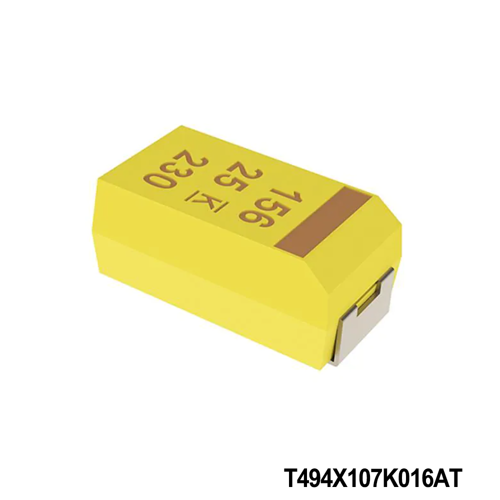 T494X107K016AT KEMET Tantalum Capacitors - Solid SMD 16V 100uF