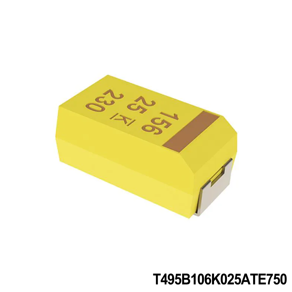 T495B106K025ATE750 KEMET Tantalum Capacitors - Solid SMD 25V 10uF
