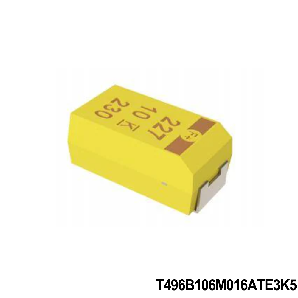 T496B106M016ATE3K5 KEMET Tantalum Capacitors - Solid SMD 16V 10uF