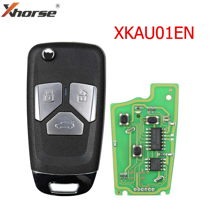 Xhorse  XKAU01EN XK Series 3 Buttons VVDI Wire Remote Car Key Fob for VVDI2 / VVDI Mini / Key Tool Max