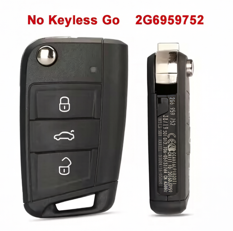 OEM 2G6959752D 2G6959752 434MHz 5C/MQB49 Remote Key For Volkswagen VW T-Cross Polo 2017+ Skoda Golf Seat Keyless Entry Go Fob key