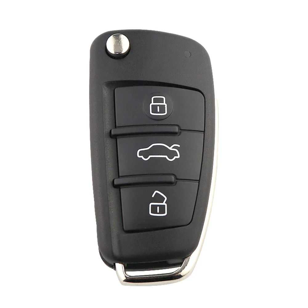 3 Button Flip Key For Audi A2 A3 S3 TT A4 S4 Cabrio Quattro Avant 2005-20013 ID48 Chip Part Number 8P0837220D