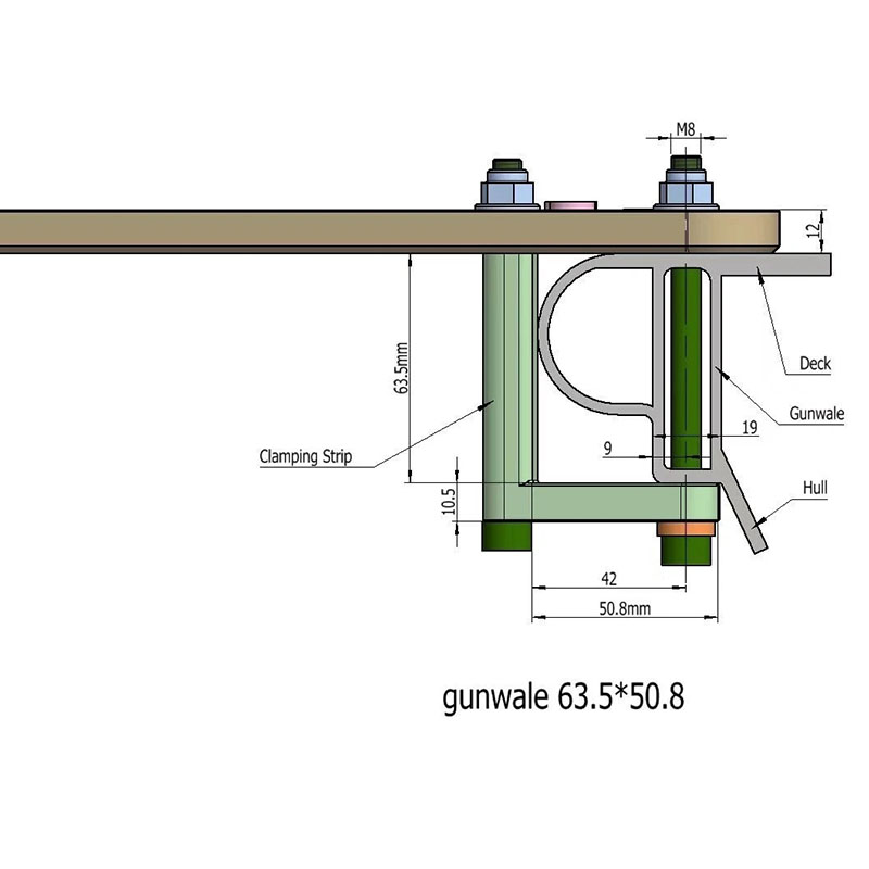 Custom EMD trolling motor bolt-on bow mount bracket-1971 16ft Boston Whaler