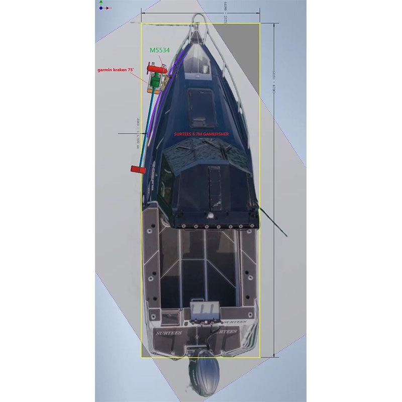 EMD trolling motor bolt-on bow mount bracket/plate M5534--oversea buyer only