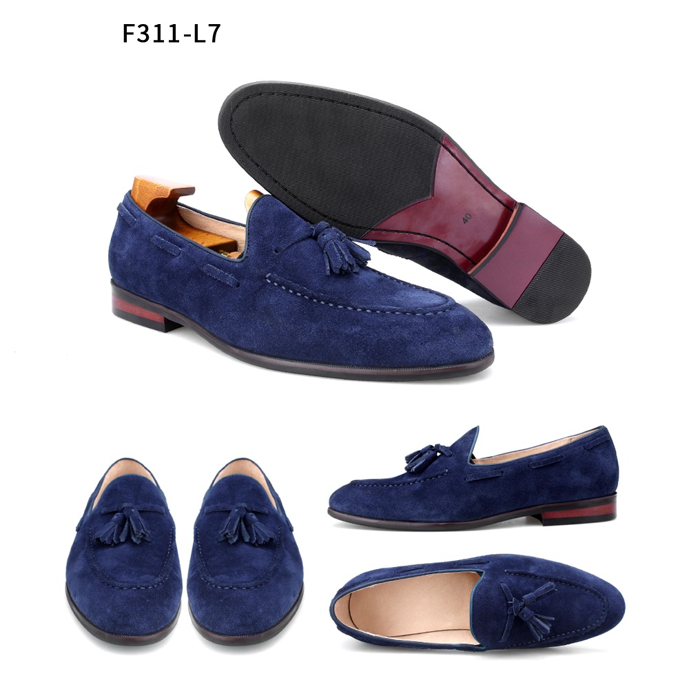 Multi-colored Loafers Men's Casual Leather Shoes F311-L7