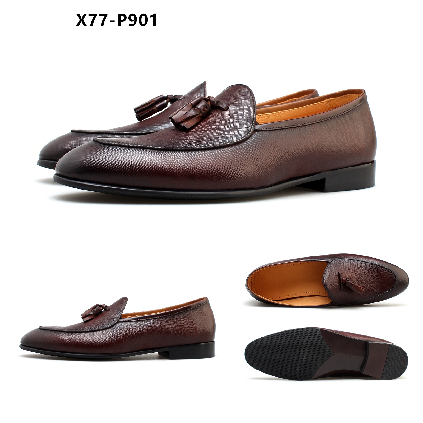 Loafers Men's Casual Leather Shoes X77-P901