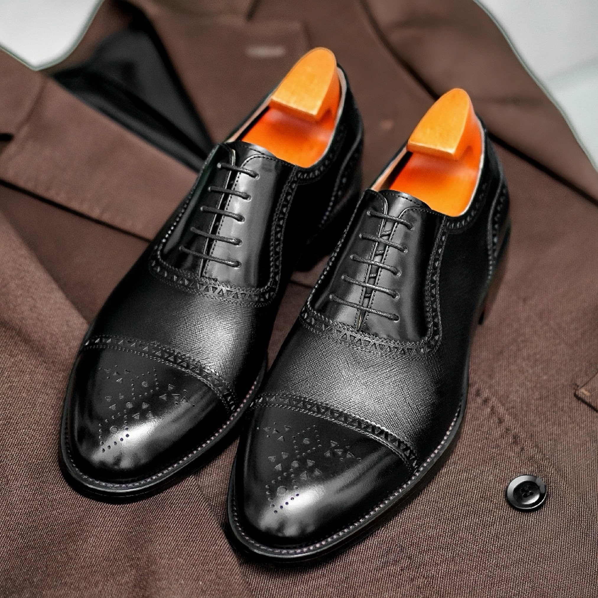 PAKERBONT Premium Leather Men's Genuine Oxford Shoes PE926-B501