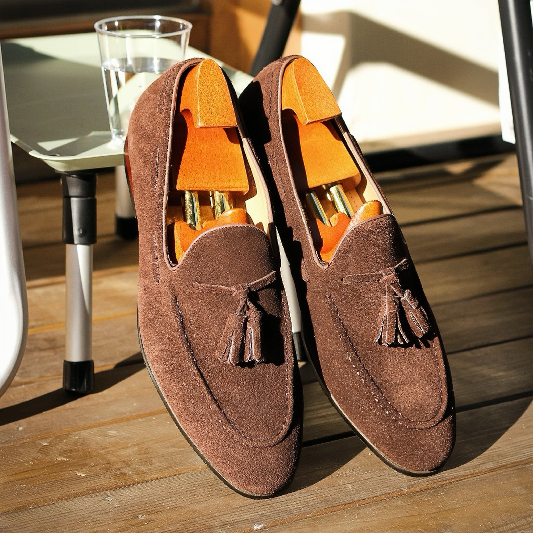 PAKERBONT Blue Brown Bordeaux Tassel Loafers Men's Casual Leather Shoes F311-L7