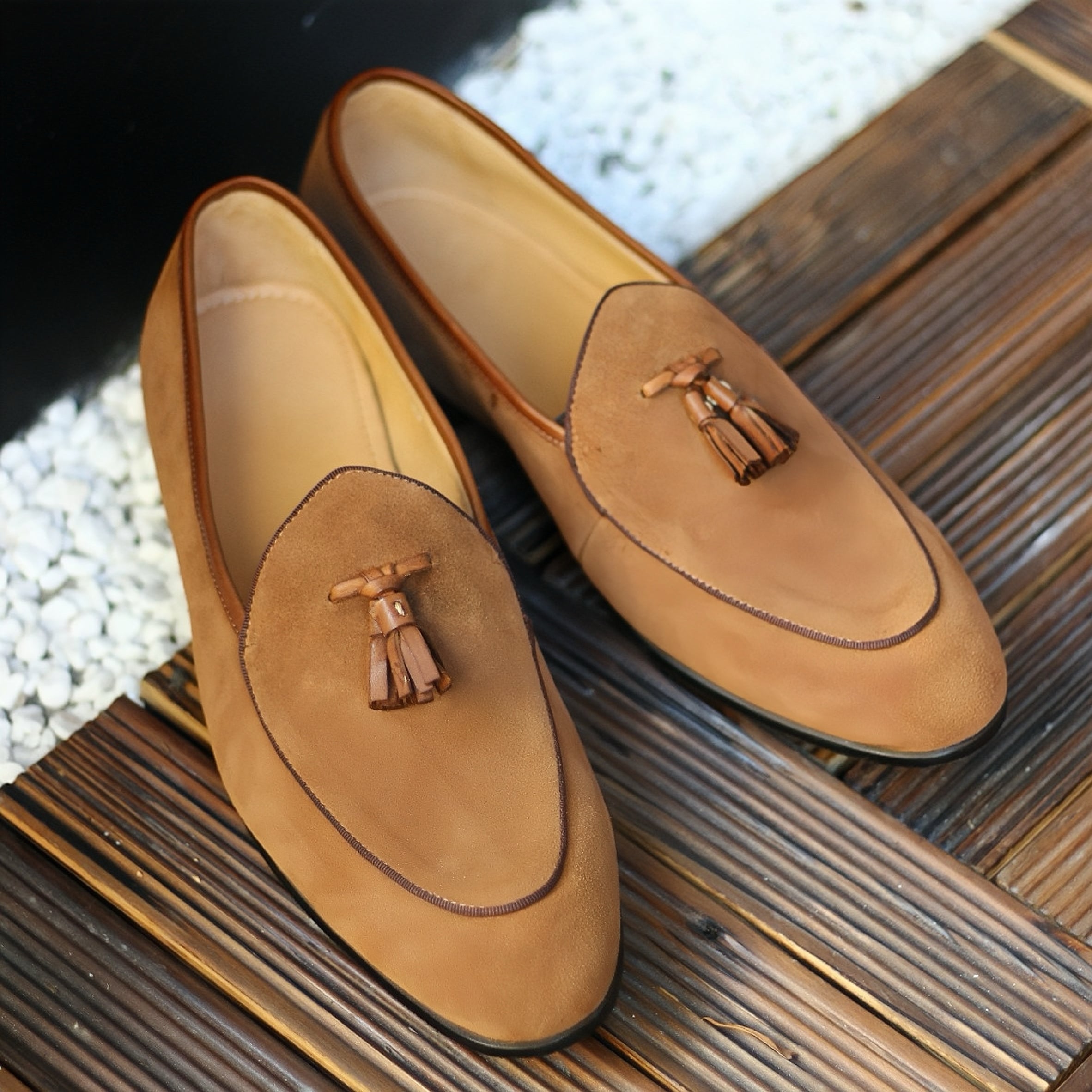 PAKERBONT Men's Tassel Loafers Casual Summer Leather Shoes LS8-WL901