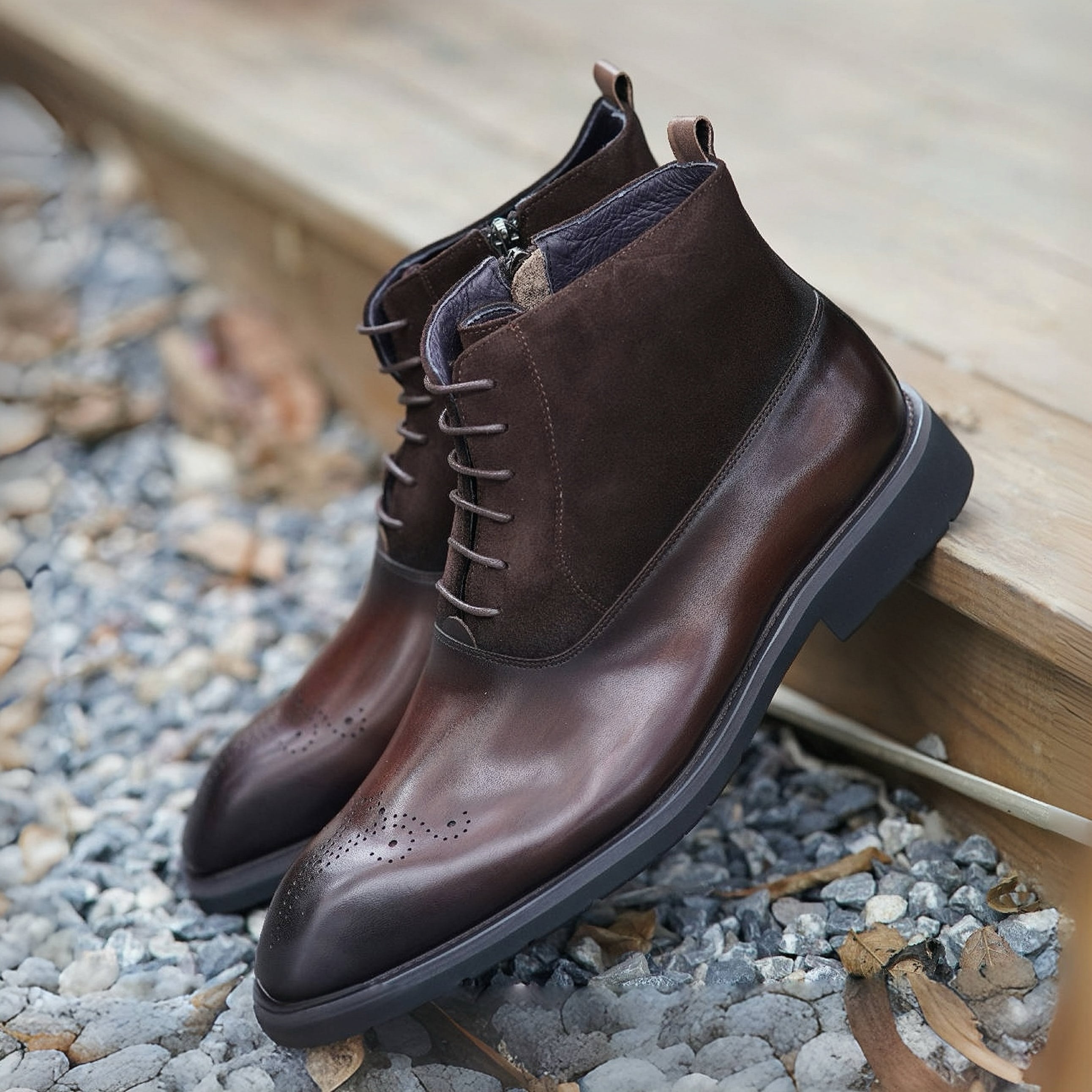 PAKERBONT Winter Chukka Mot Toe Balmoral Jodhpur Chelsea Working Boots Shoes 76P-2