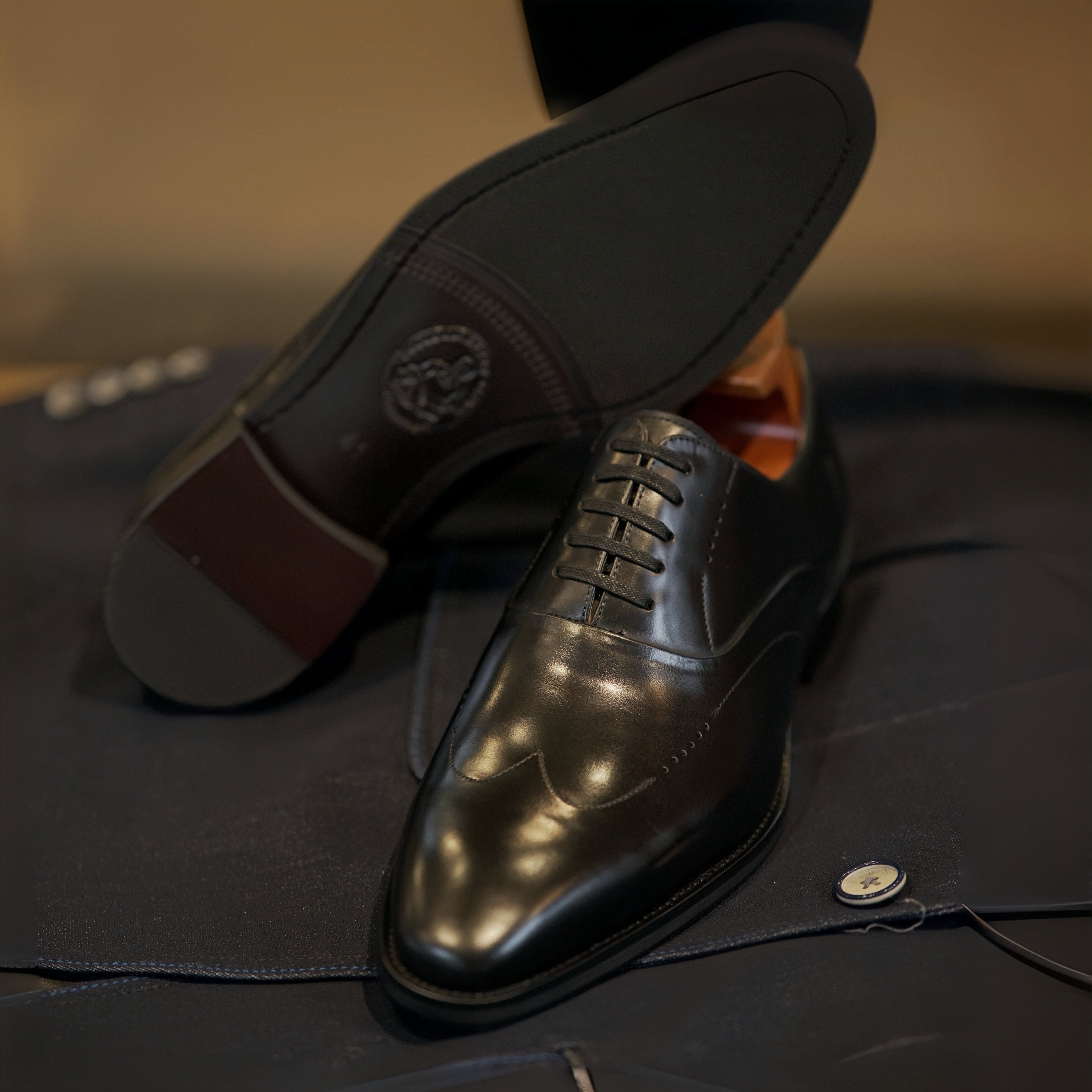 PAKERBONT Wingtip Oxford Luxury Series Men's Genuine Handmade Shoes G8-B524