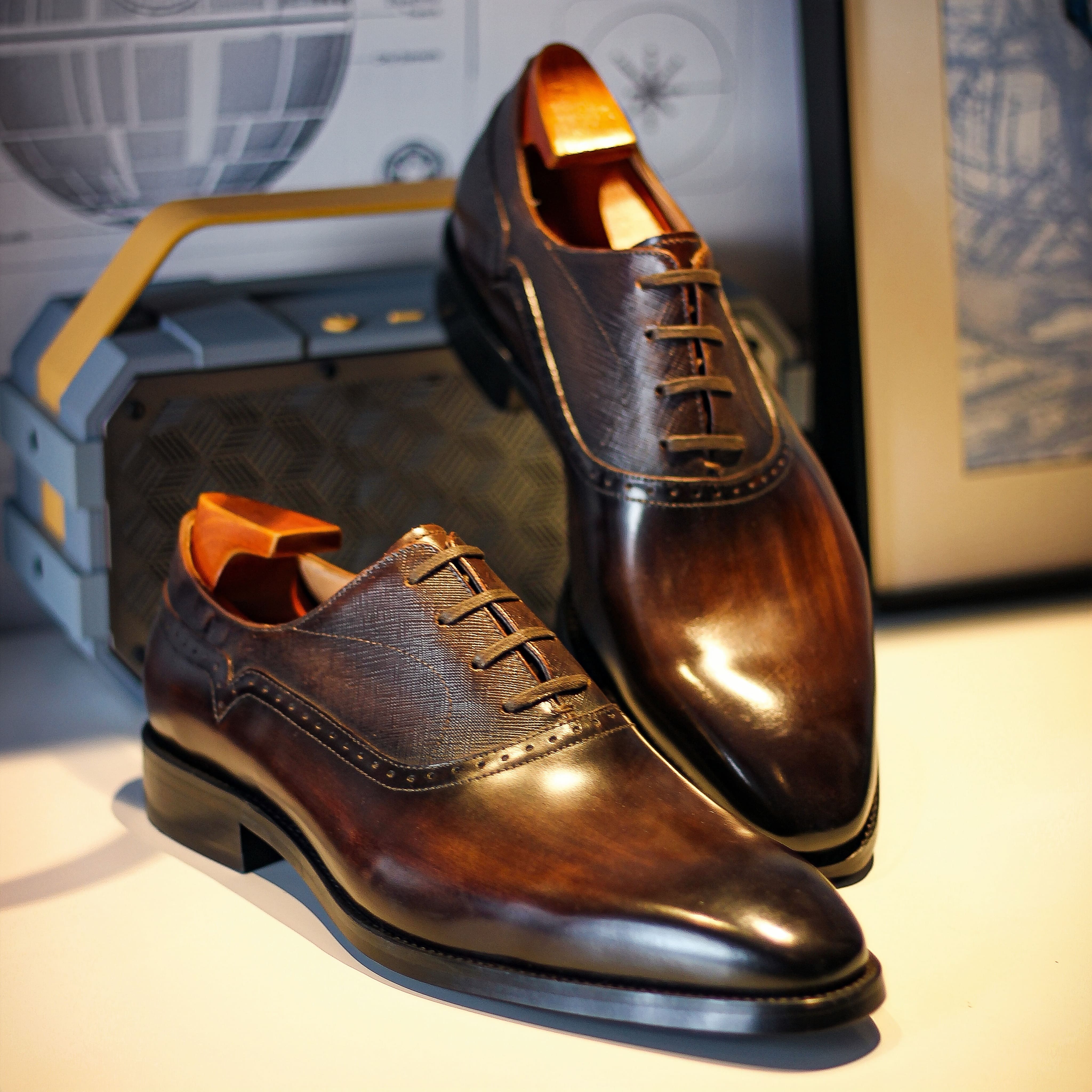 PAKERBONT Plain Toe Oxford Luxury Series Men's Genuine Leather Shoes G8-B529