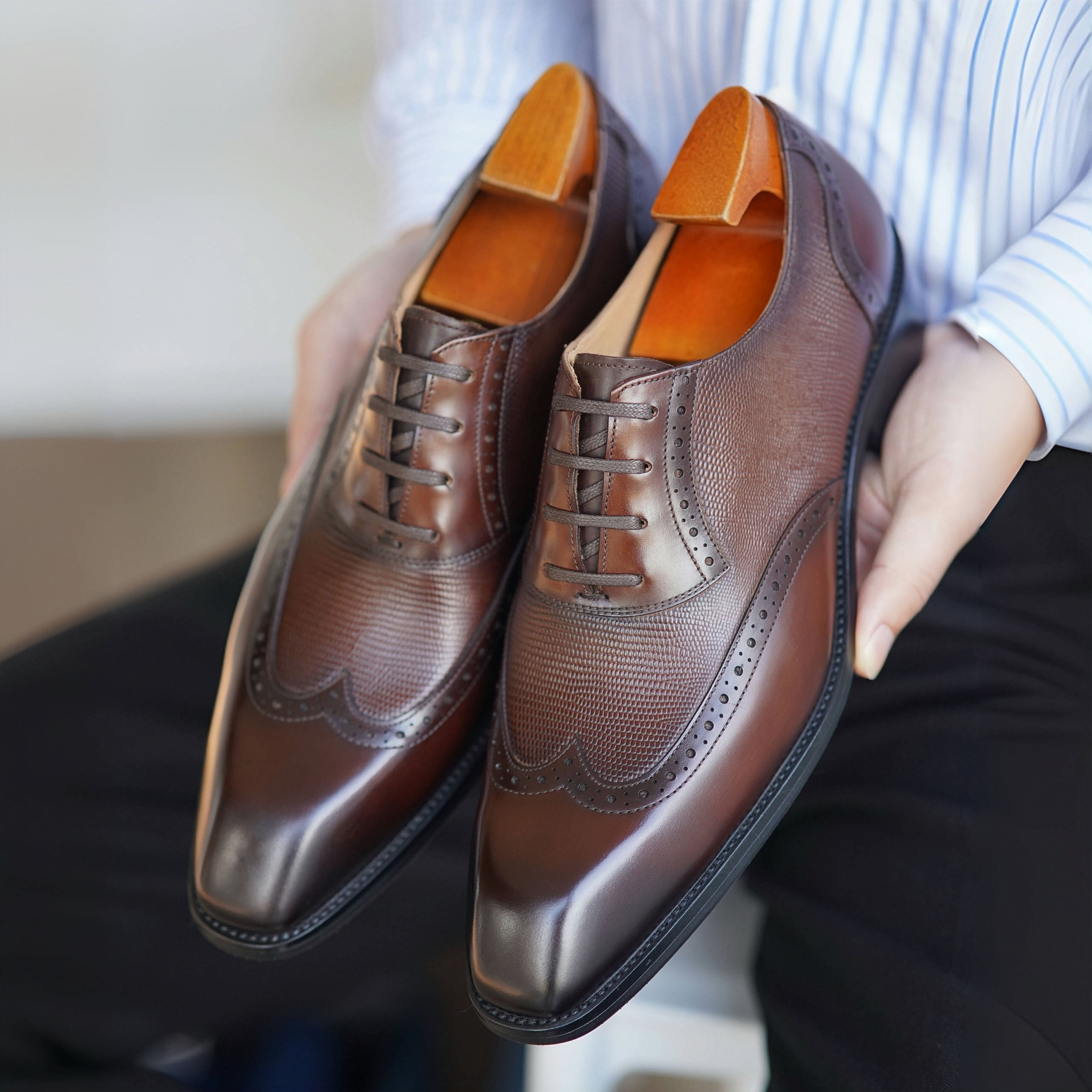 PAKERBONT Oxford Luxury Series Men's Genuine Leather Shoes G64-B603