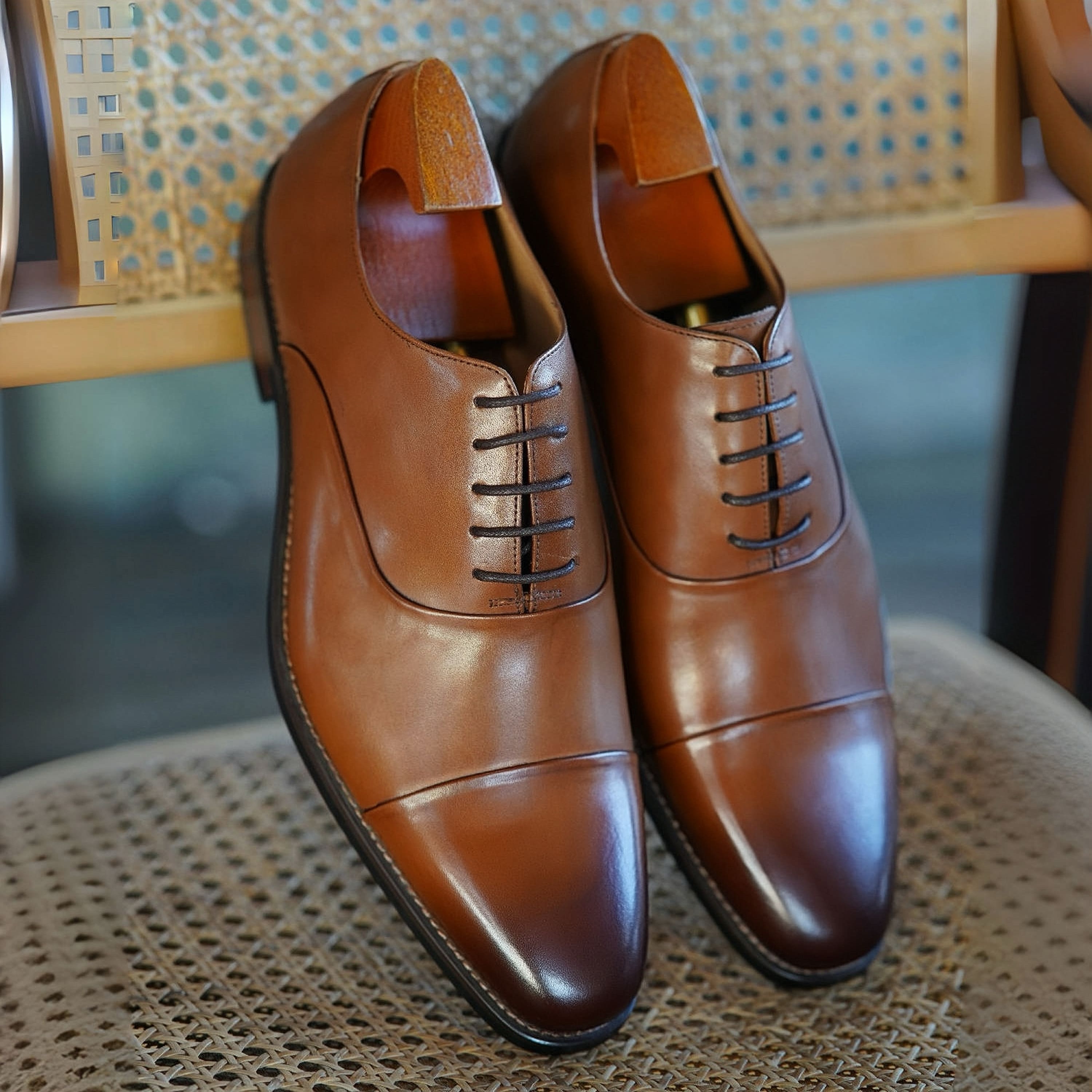 PAKERBONT Classic Formal Business Men's Genuine Leather Shoes F-332