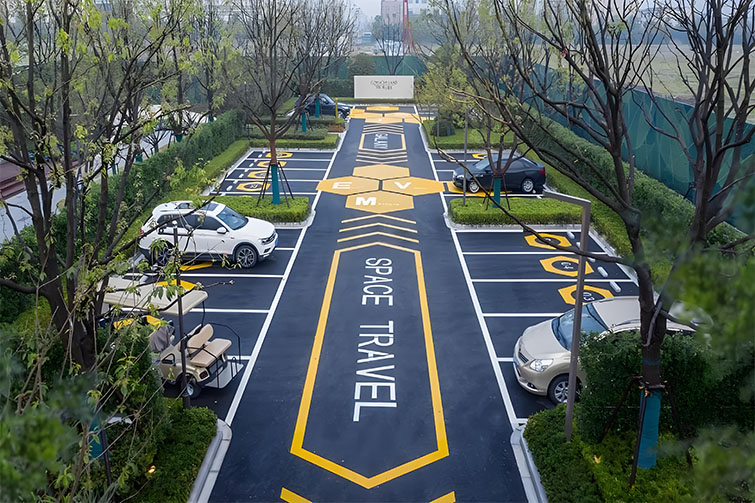 Strategic Placement of Road Gates in Parking Lot Designs