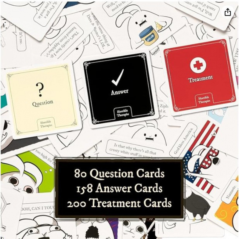 Adult Therapy Themed Card Game - "Horrible Therapist" Style Comic Making Game