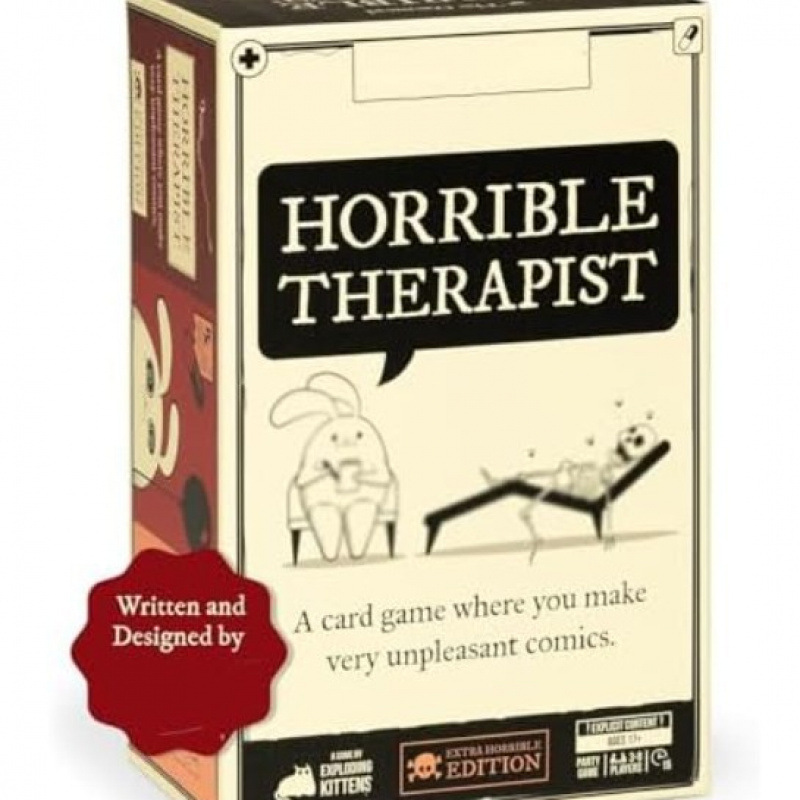 Adult Therapy Themed Card Game - "Horrible Therapist" Style Comic Making Game