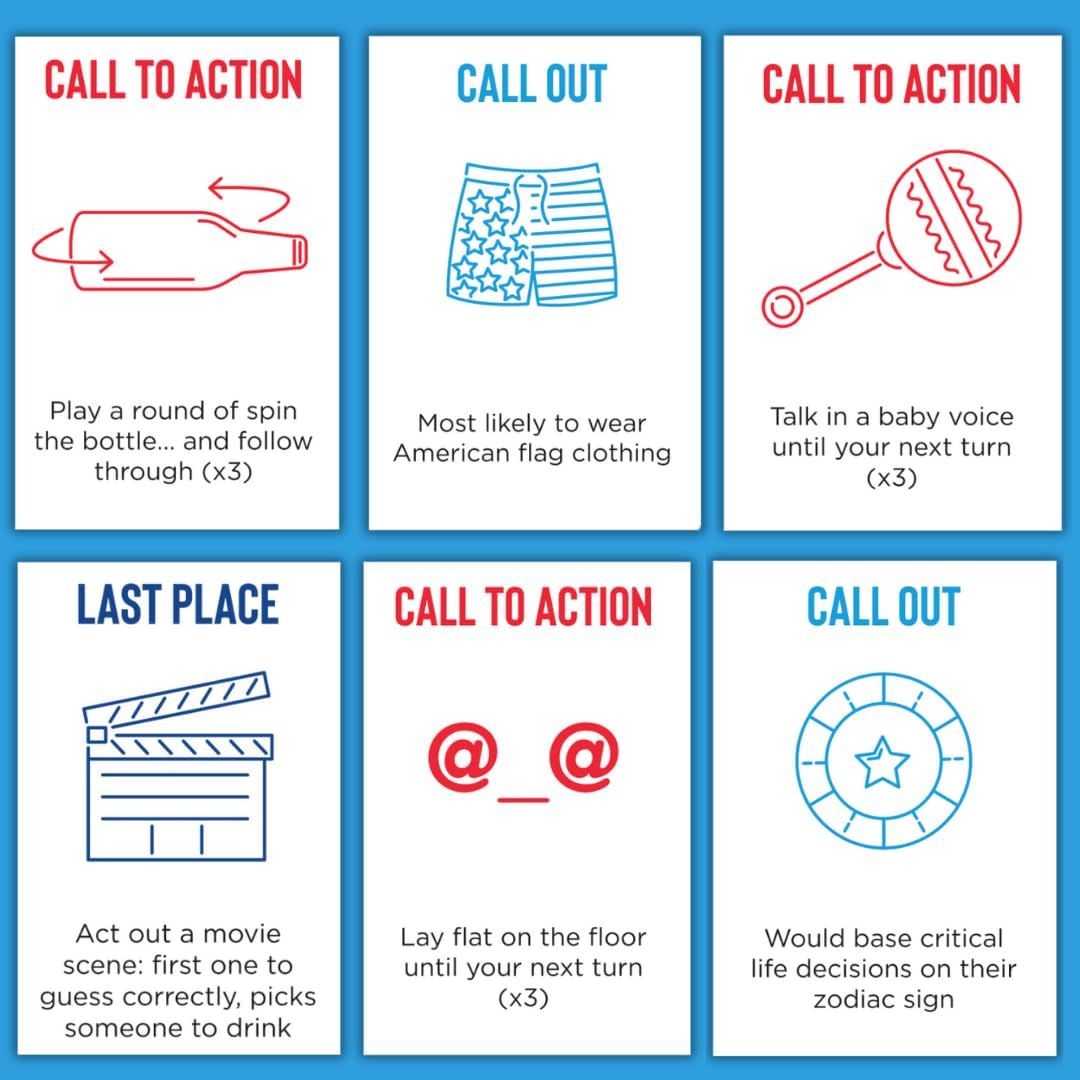 OFF TOPIC Last Call Party Game for Adults – Hilarious Drinking Card Game for Game Night, Bachelorette & Group Parties