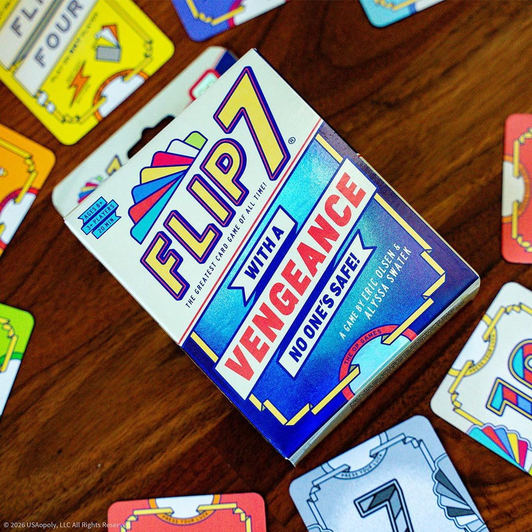 Flip 7: with a Vengeance, Addictive Press Your Luck Game, New Special Action Cards & Negative Modifiers