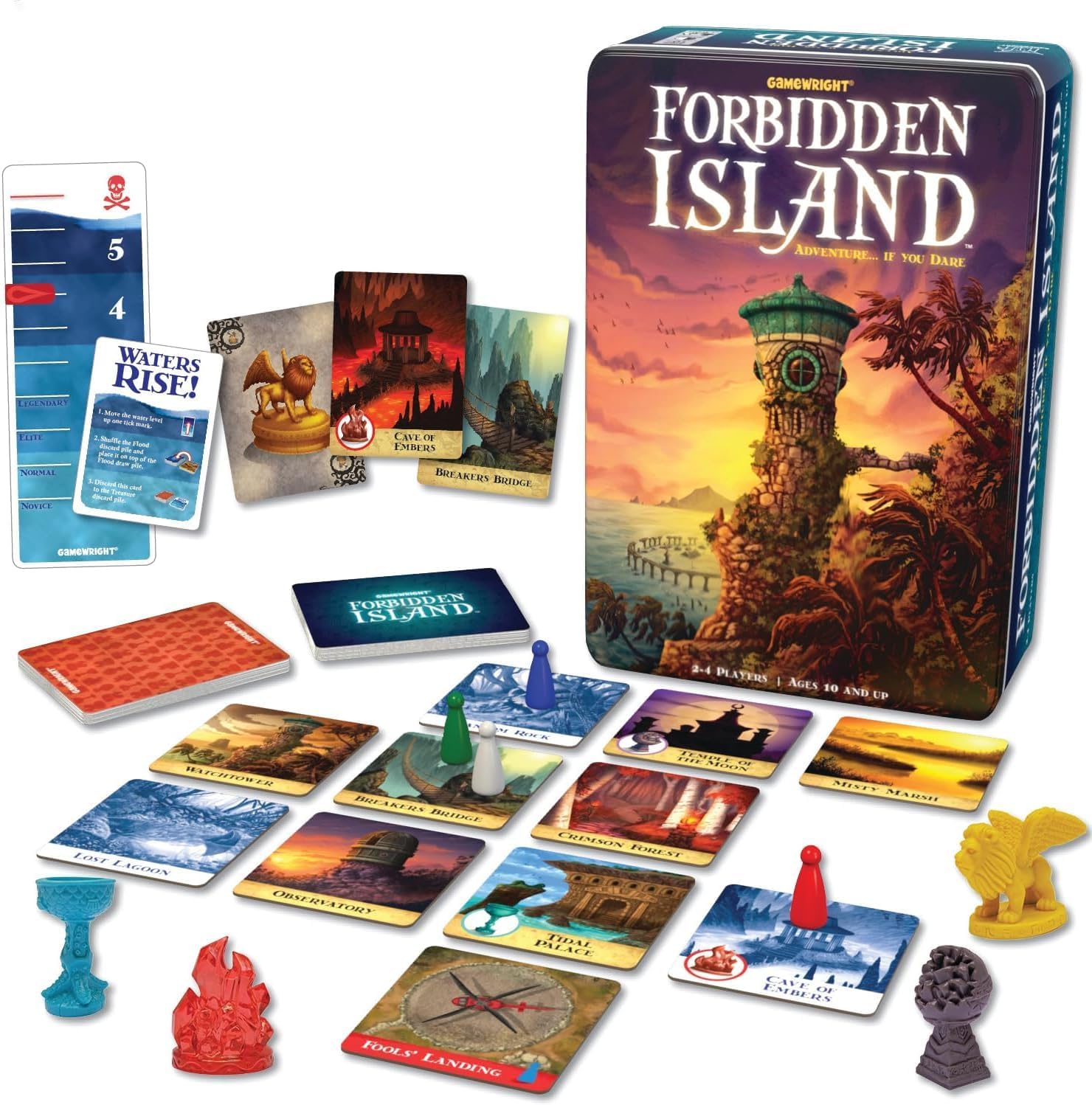 Gamewright Forbidden Island – The Cooperative Strategy Survival Island Board Game