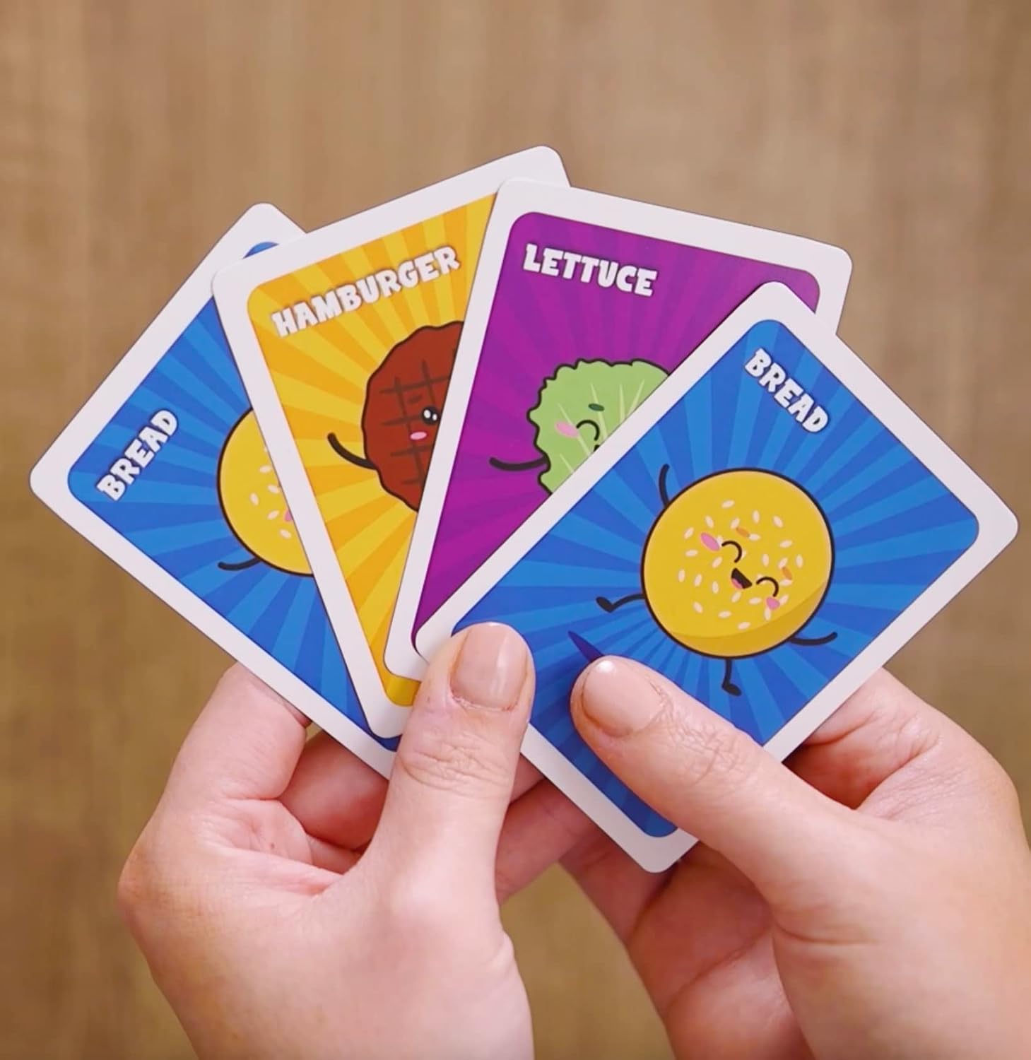 Slapburger Card Game - Fast-Paced Kids and Family Games for Ages 4 and Up - Fun Card Game for Birthdays