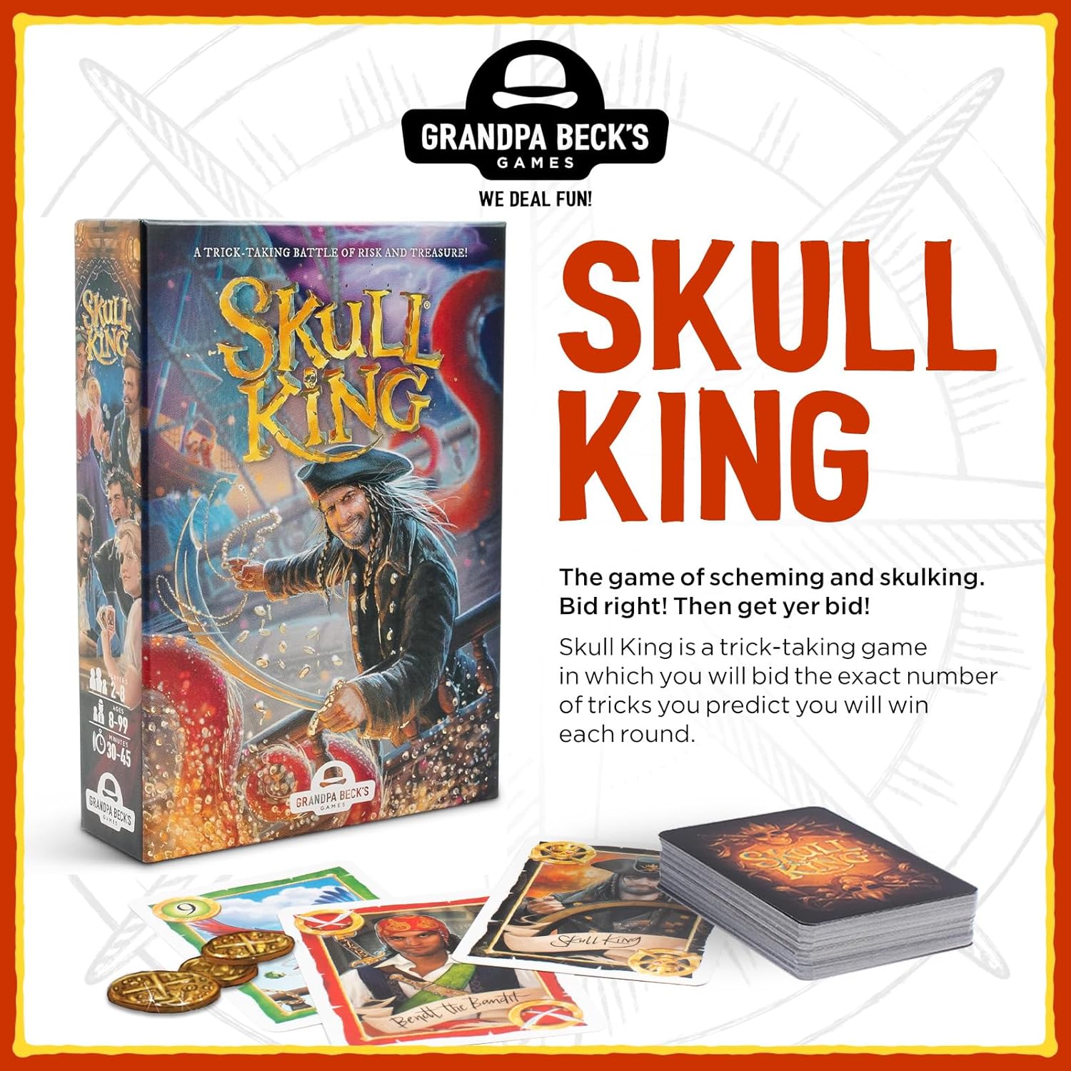 Grandpa Beck's Games Skull King Trick-Taking Card Game