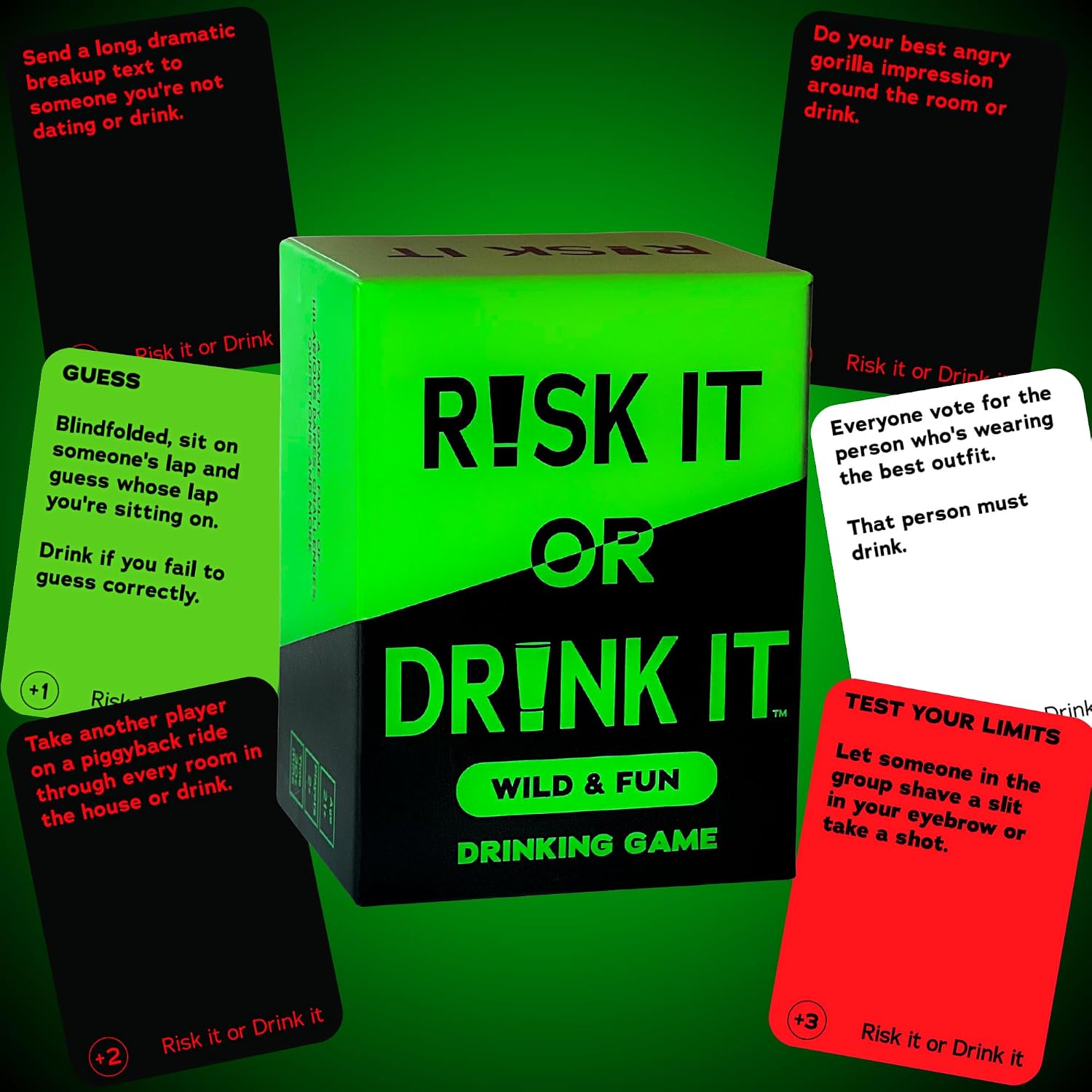 Wild & Fun Expansion Pack | Fun Party Game for Adults: 150 New Hilarious Dares & Risky Questions | Adult Party Games for Block Party, Pregame, College, Girls Night