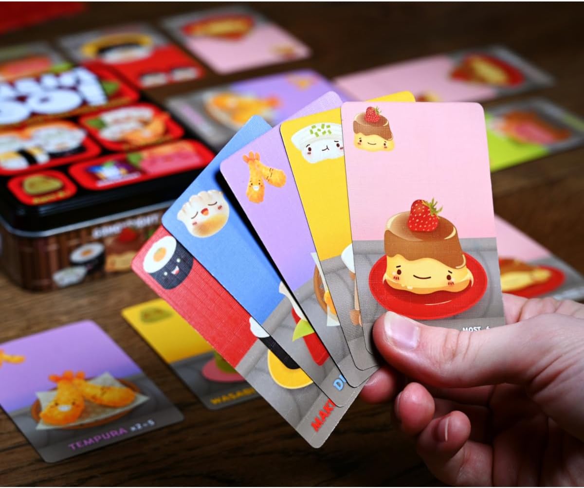 Gamewright Sushi Go, the Pick and Pass Card Game, Multi-colored