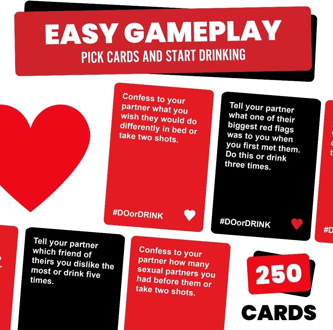 Do or Drink Date Night - Couples Drinking Card Game for Adults