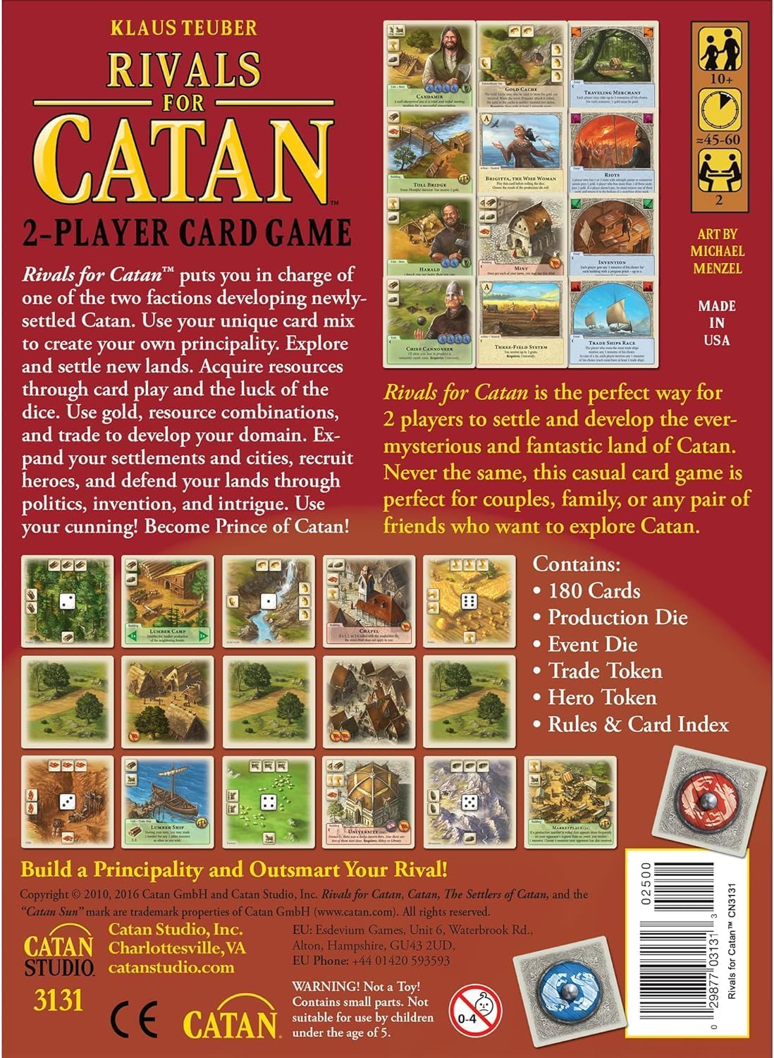 CATAN Rivals for CATAN Card Game - Build, Trade and Conquer! Strategy Game, Family Fun for Kids and Adults