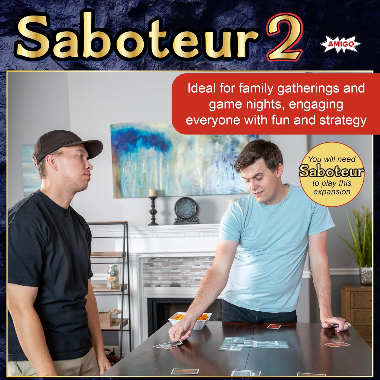 Expansion Pack - Saboteur 2 - Exciting Gold-Digging Strategy Card Game for 2-12 Players, Ages 8+
