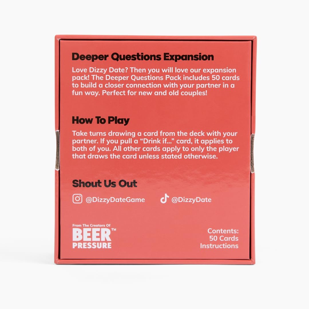 Beer Pressure Dizzy Date: The 2nd Date - Deeper Questions Expansion Pack