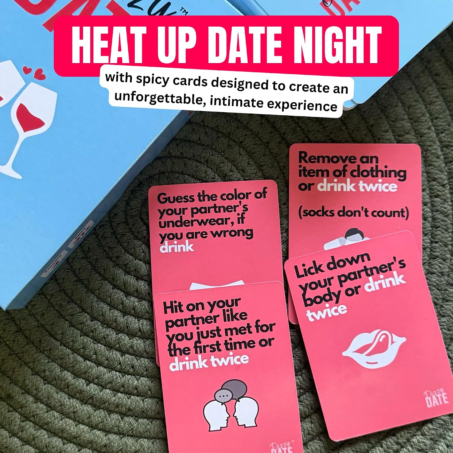 Dizzy Date - The Game for Couples, Date Nights, Game Nights, and Parties. Perfect Couples Gift!