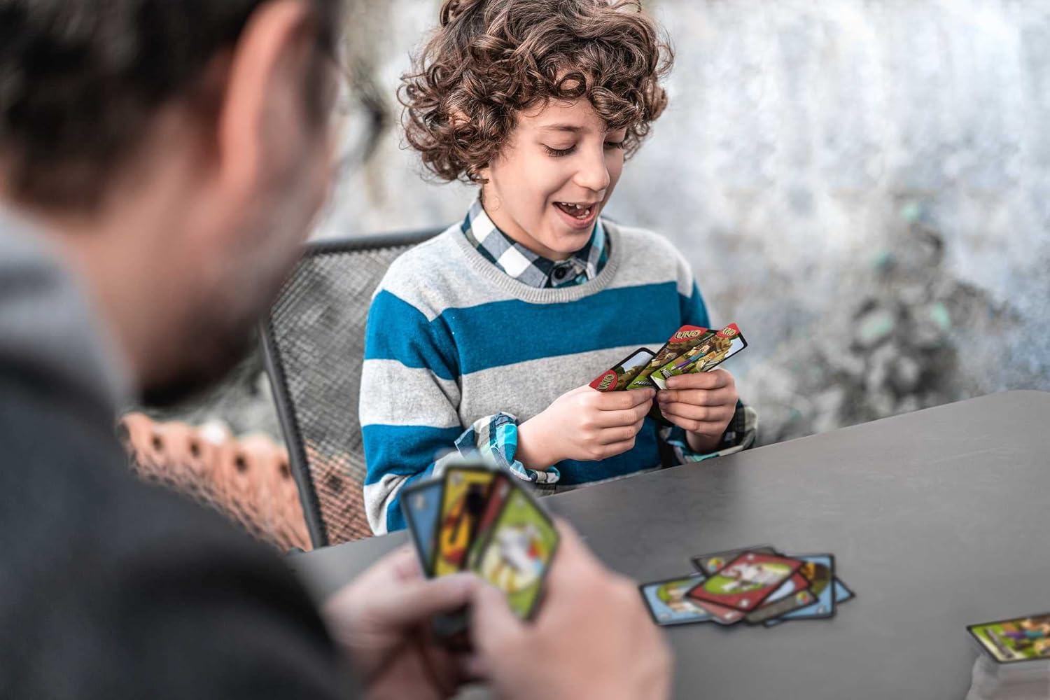 Mattel Games UNO Card Game, Gifts for Kids and Family Night, Themed to Minecraft Video Game