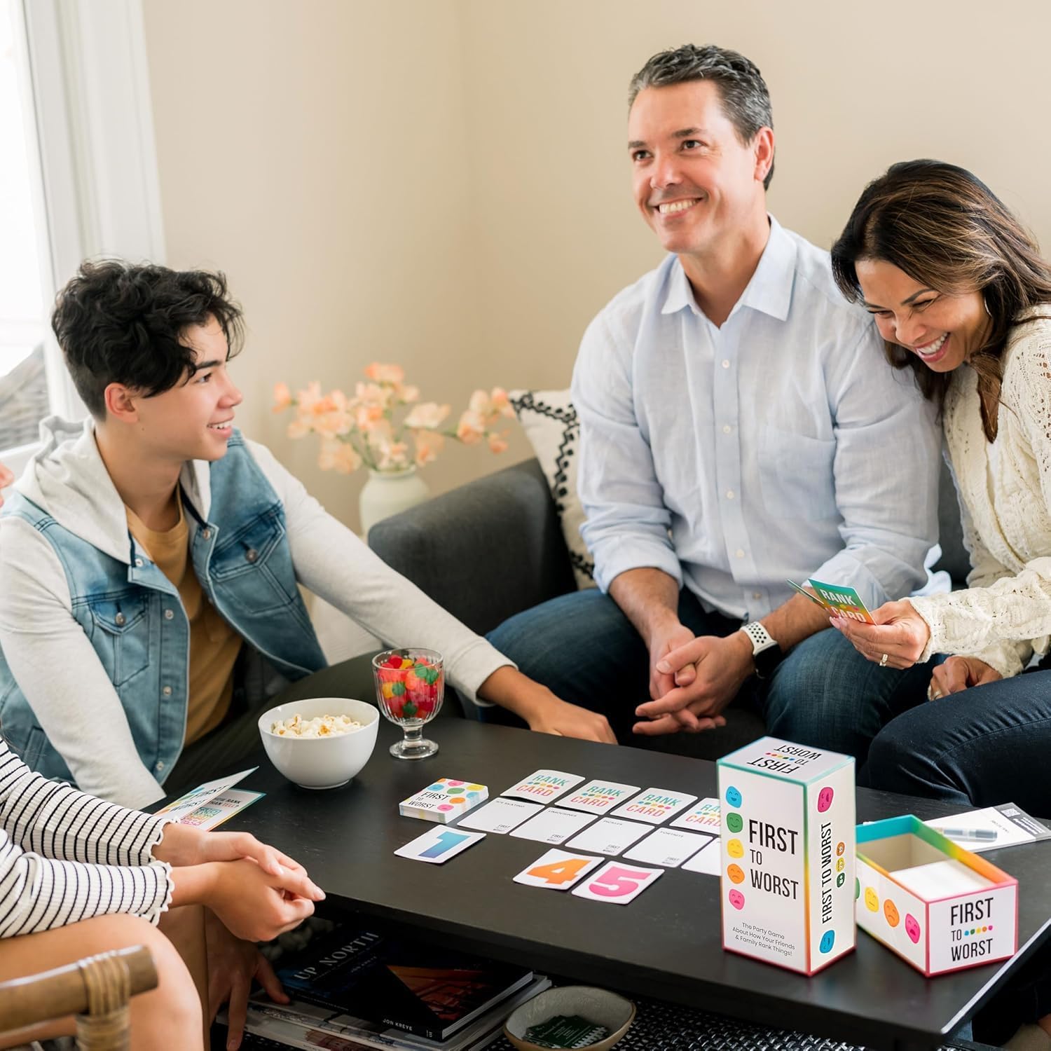 FIRST TO WORST Party Game – The Card Game About How Your Friends and Family Rank Things