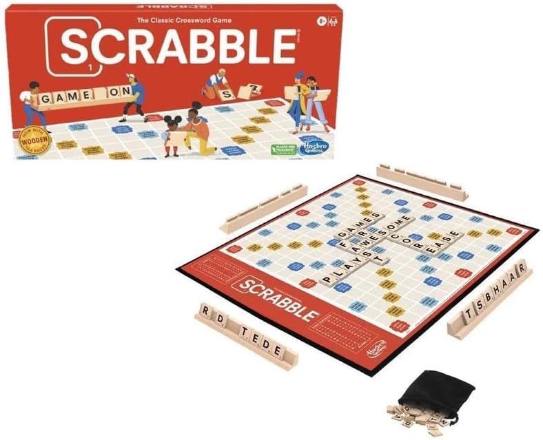 Scrabble Board Game, Classic Word Games for Kids