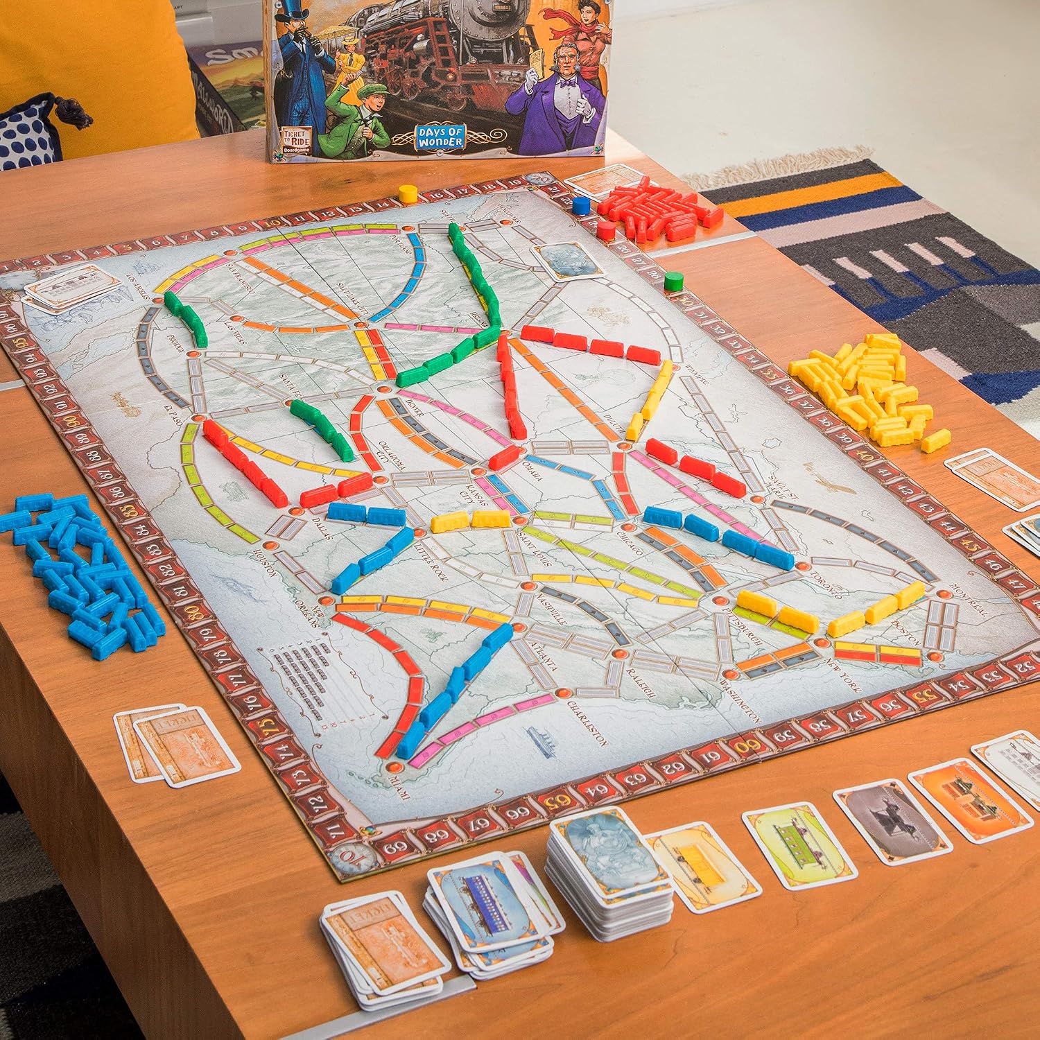 Ticket to Ride Board Game - A Cross-Country Train Adventure for Friends and Family!