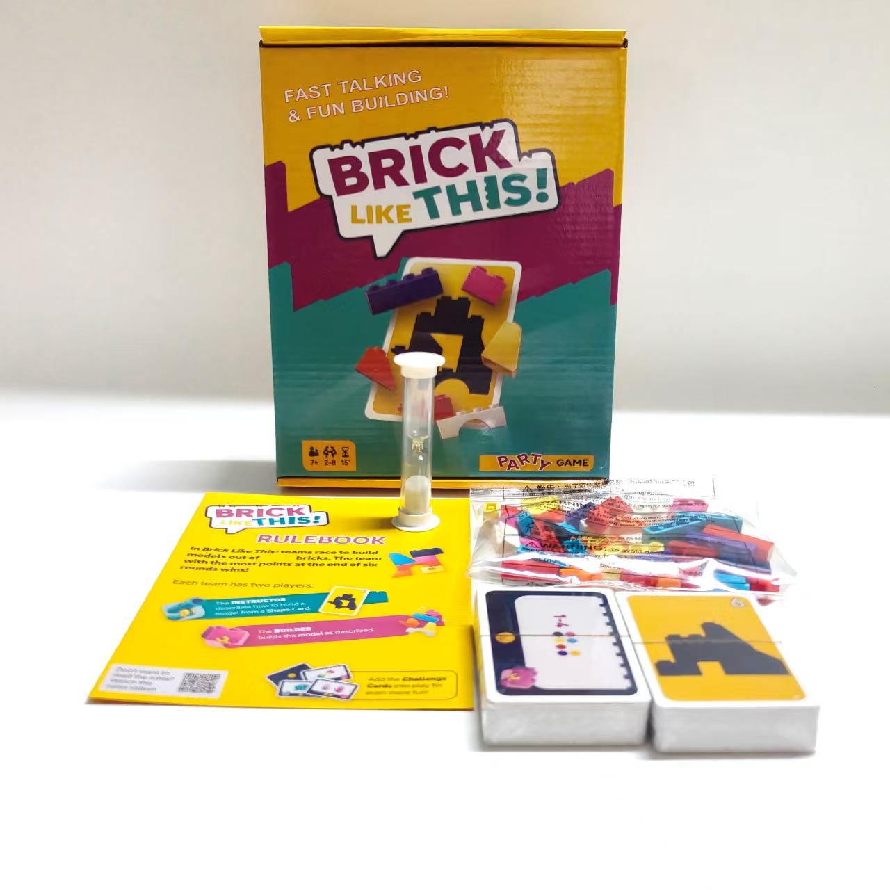 Brick Like This! A Fast, Fun Building Game for Families, Kids, Teens & Adults, Ages 7+, 2-8 Players, 15 Minute Playtime