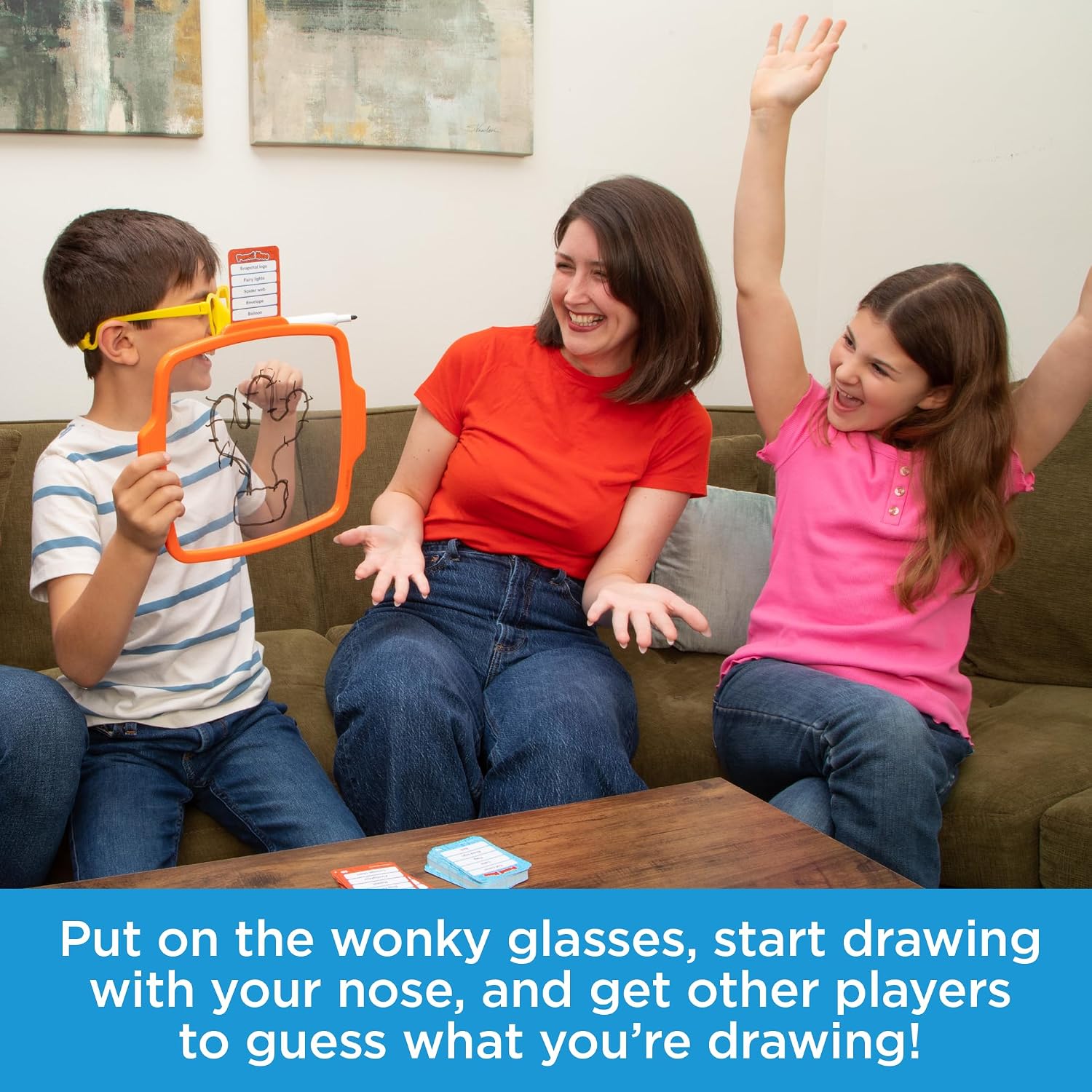 Pencil Nose Board Games for Family Night Ultimate Drawing Game Multi-Player