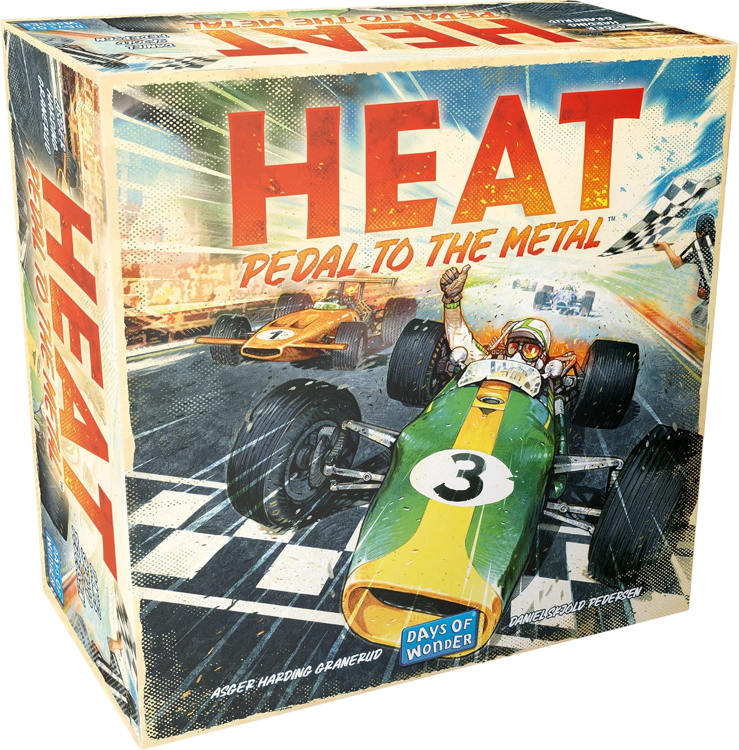Asmodee HEAT: Pedal to the Metal Board Game - Intense Car Racing and Strategy Game