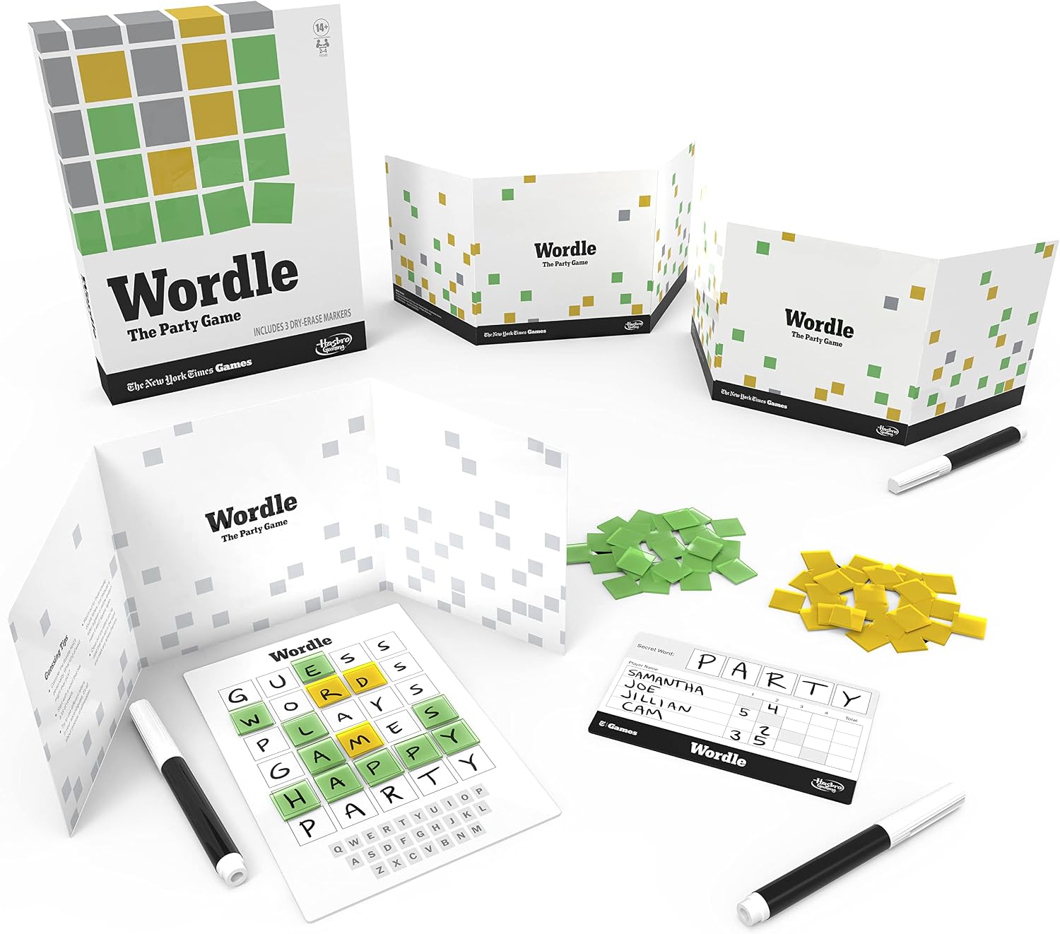 Gaming Wordle The Party Game for 2-4 Players, Official Wordle Board Game Inspired by New York Times, Games for Ages 14+, Word Games