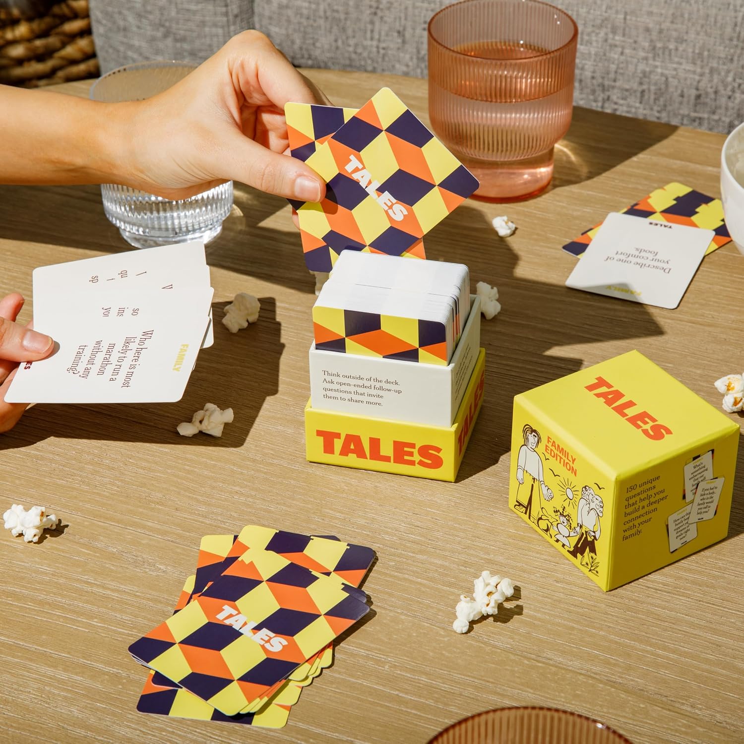 TALES 150 Conversation Cards, Family Edition, Create Meaningful Connections