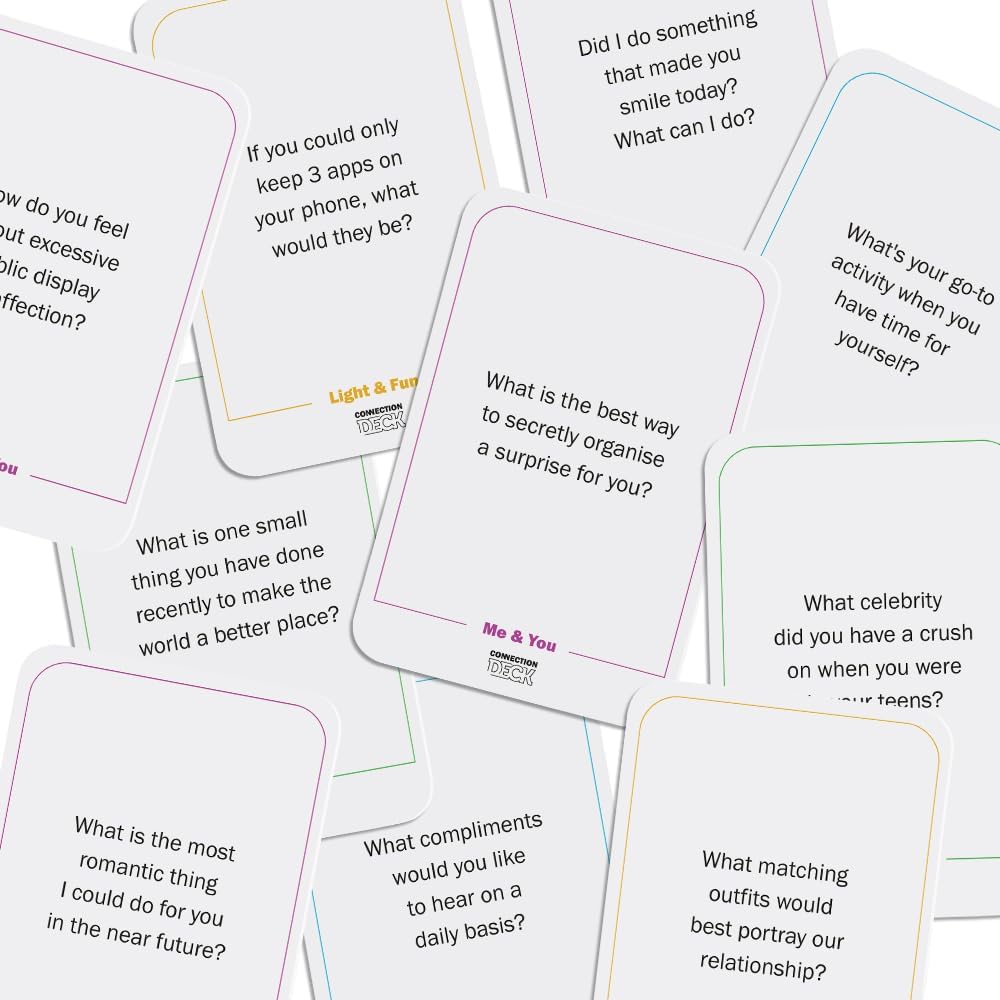 Card Game for Couples - Connecting and Revealing Questions to Ignite A Deeper Relationship -intimate connection deck