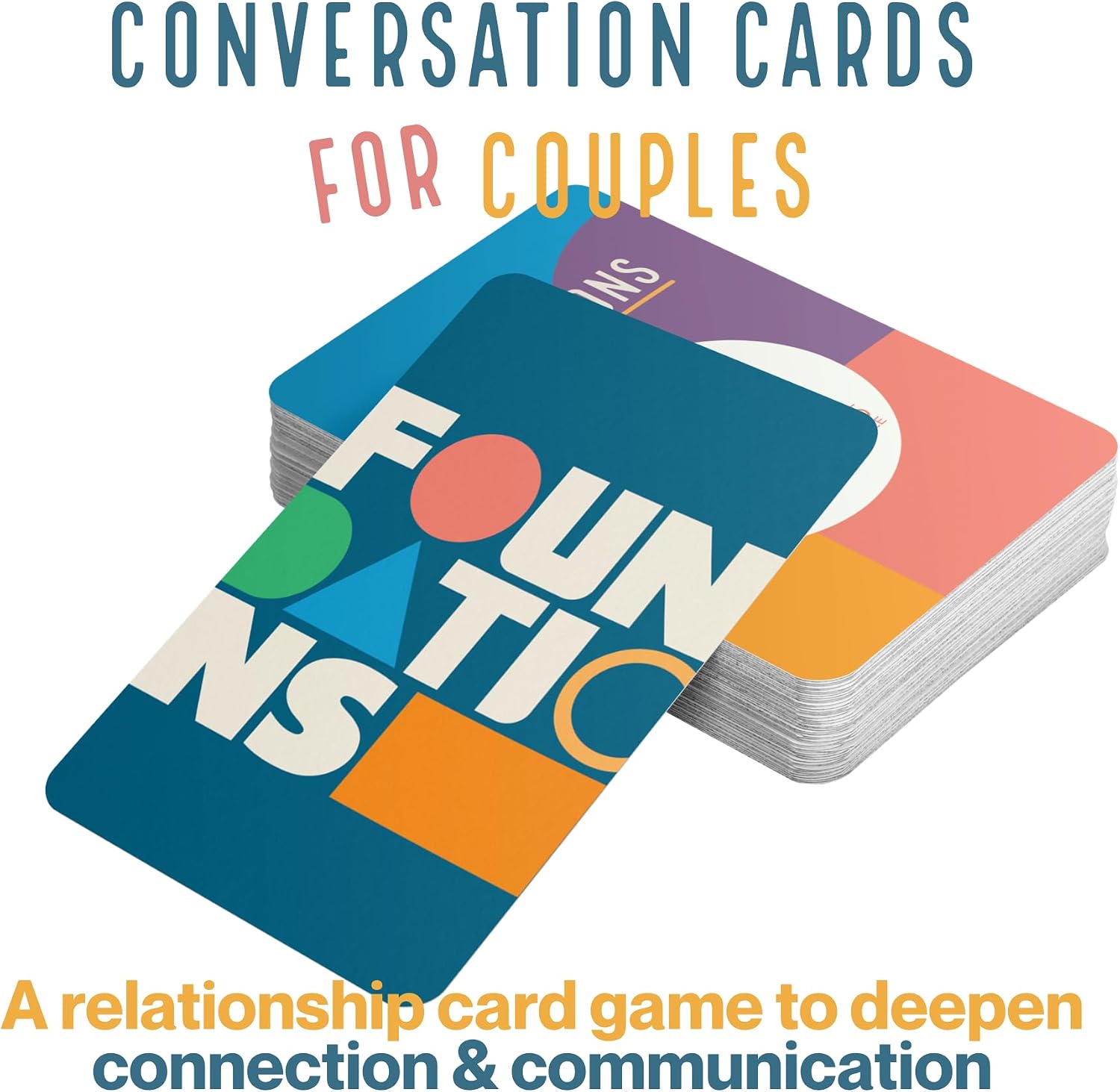 Foundations - Conversation Cards for Couples – Relationship Card Game to Deepen Connection & Communication, Date Night Game & Marriage Questions Deck