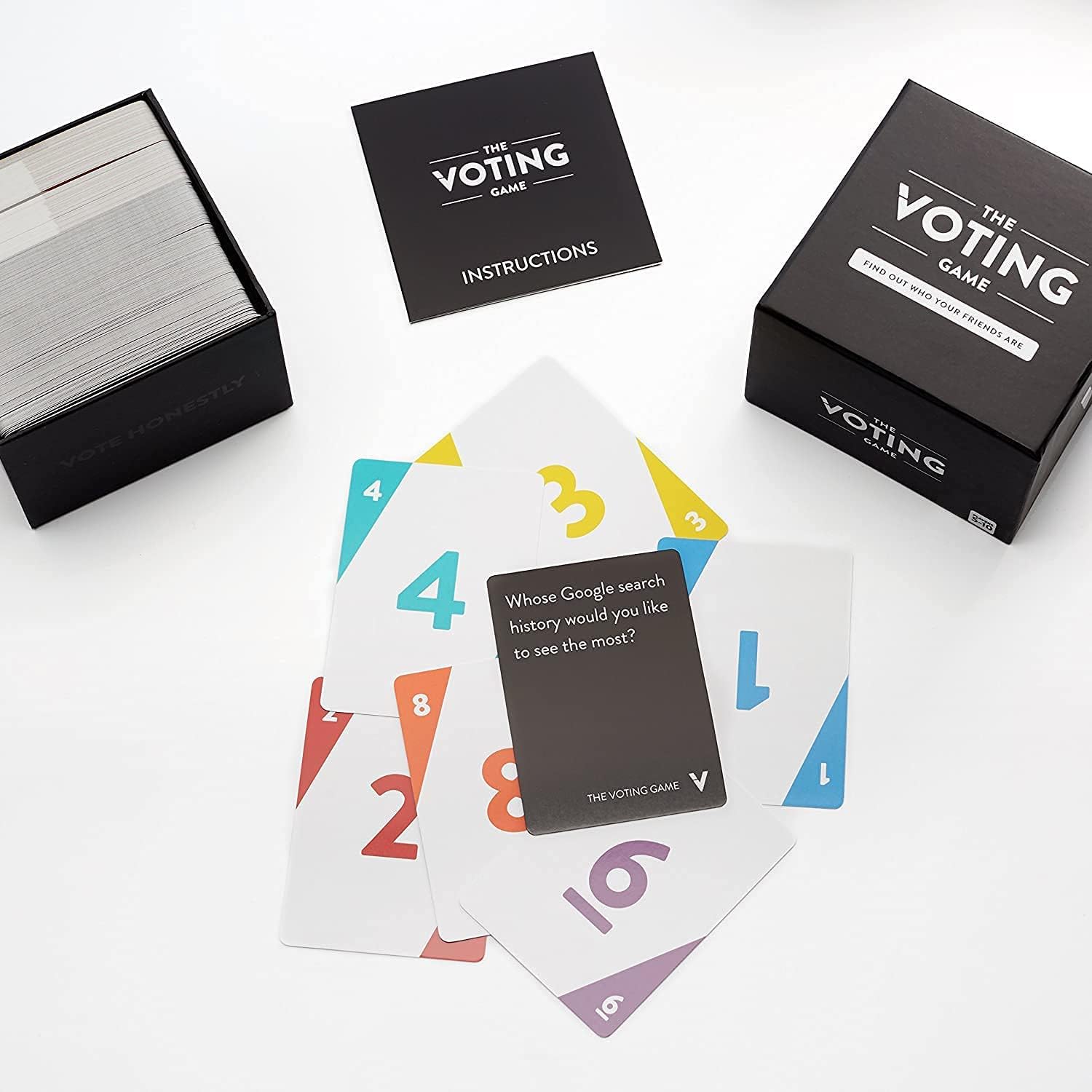 The Voting Game - The Hilarious Adult Party Card Game About Finding Out Who Your Friends are for White Elephant Parties, Stocking Stuffers + Board Games Night with Friends