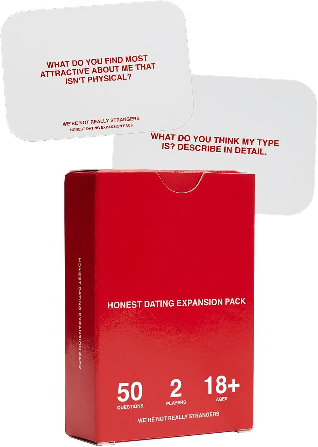 WE'RE NOT REALLY STRANGERS Card Game - Honest Dating Expansion Pack (50 Cards and Wildcards)