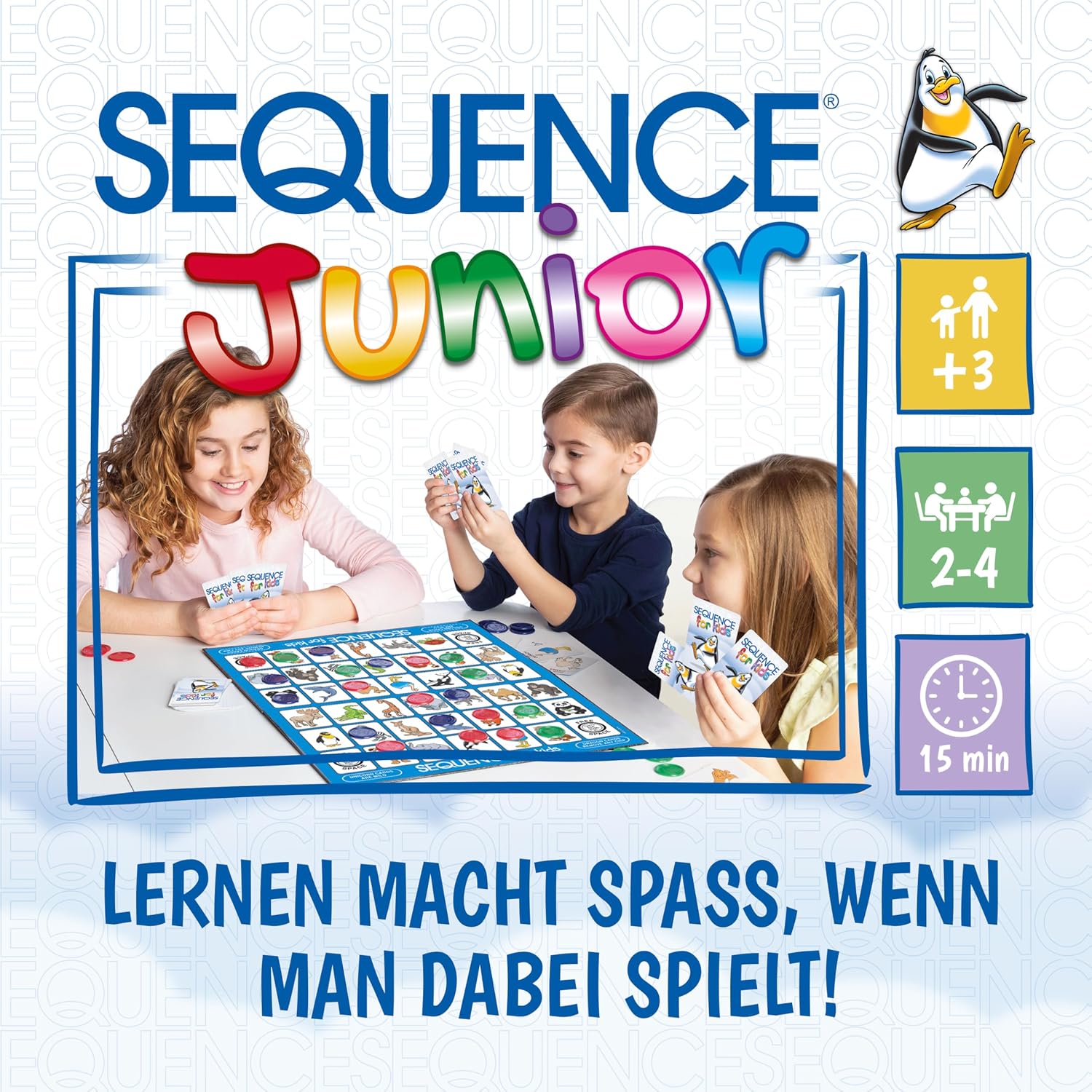 Goliath Games Sequence Junior | Classic Sequence Fun, Just for Kids! | Family Strategy Game | For 2 or More Players, Ages 3+